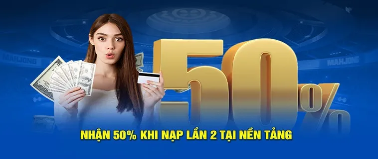 Nạp Lần 2 Tặng 50% Tại F8Bet Cơ Hội Vàng Gia Tăng Vốn Cược 2 Nạp Lần 2 Tặng 50% Tại F8Bet Cơ Hội Vàng Gia Tăng Vốn Cược